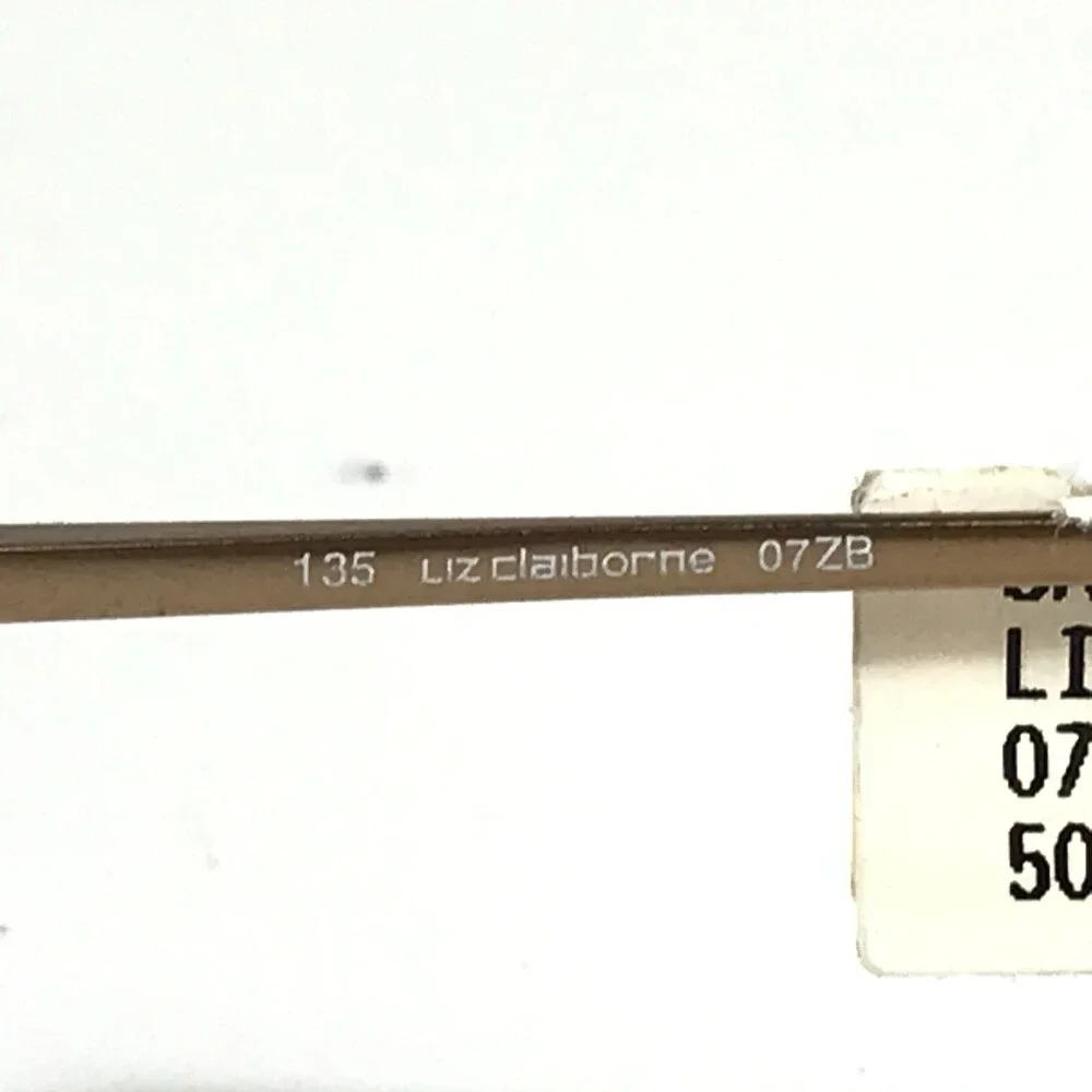 Liz Claiborne Eyeglasses Frames L220 07ZB Gold Round Full Rim 50-17-135